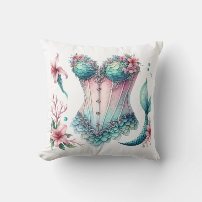 mermaid corset cushion (Front)