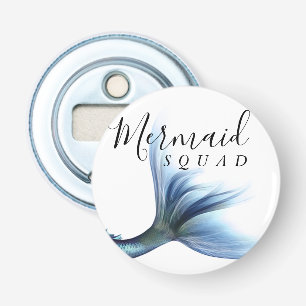 Mermaid Crew Ice Blue   Muted Bachelorette Party Bottle Opener