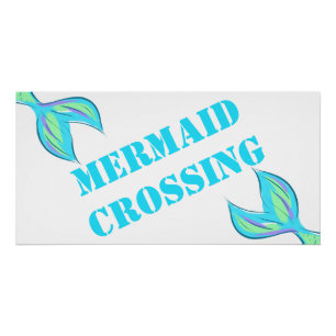 Mermaid Crossing Poster