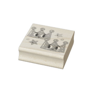 Mermaid Crown Rubber Stamp