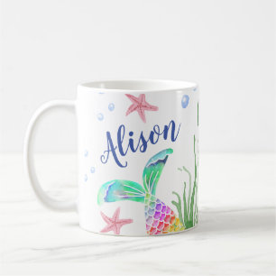 Mermaid Custom Name Mug