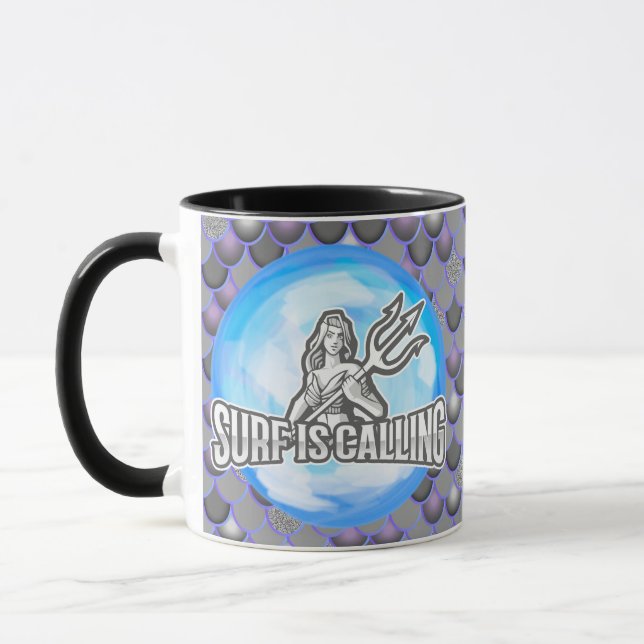 Mermaid Cute Grey Mug (Left)