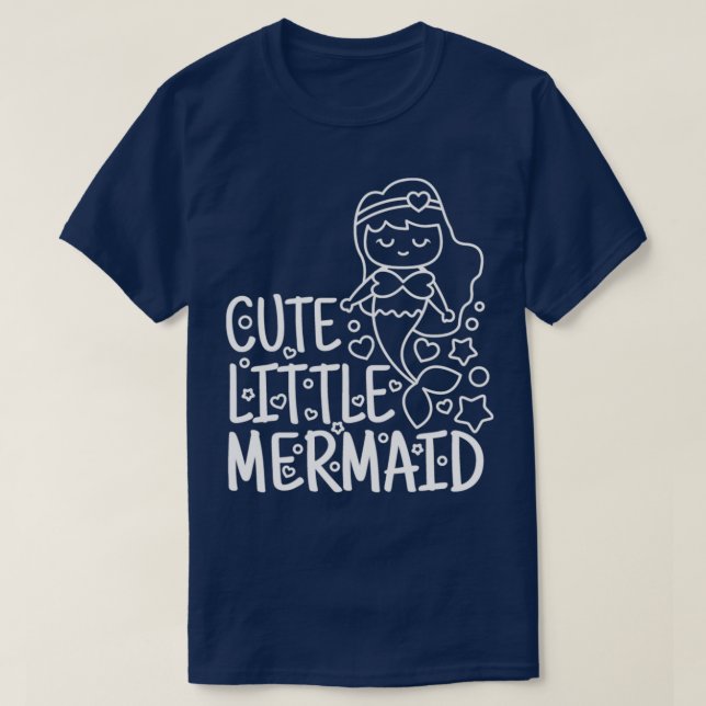 Mermaid Cute Little Mermaid 1 T-Shirt (Design Front)