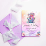 Mermaid Cute Under The Sea Kid's Birthday Invitation<br><div class="desc">Our "mermaid under the sea" collection features gentle watercolor backgrounds with beautiful fairy tale mermaid illustrations in pastel colours. All script is in a combination of serif and lovely handwritten font with colours that you can change as you see fit. Choose between matching items in this collection for everything that...</div>