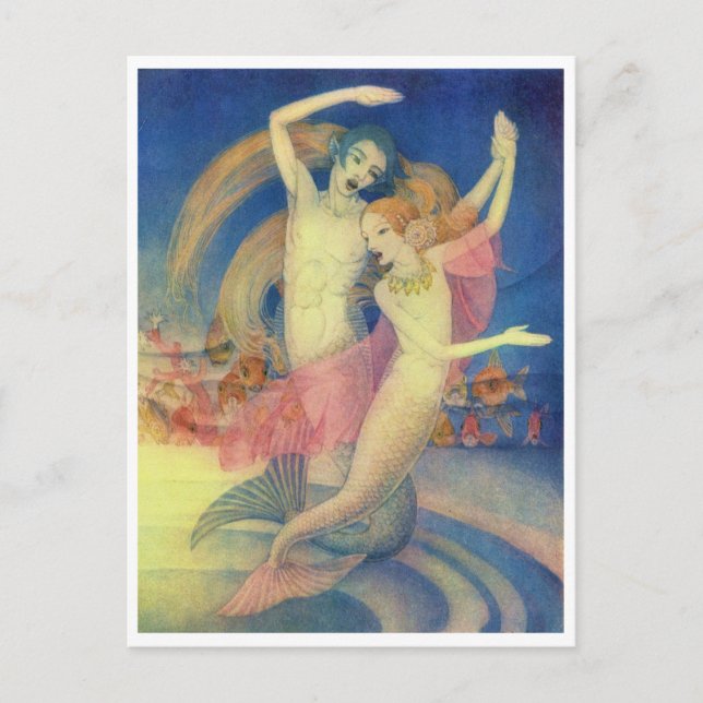 Mermaid Dance by Dorothy Lathrop Postcard (Front)