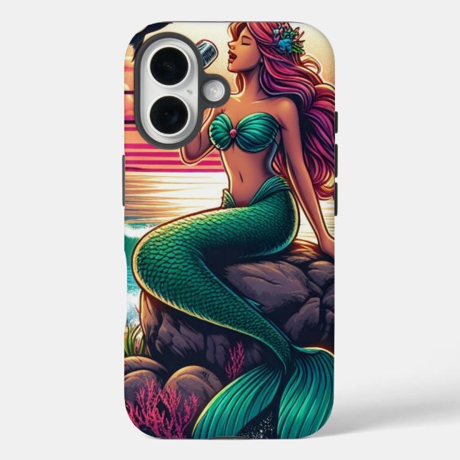 🌊 Mermaid Design Case✨ Case-Mate iPhone Case (Back)
