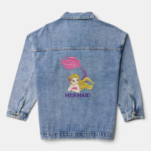 Mermaid Design Denim Jacket