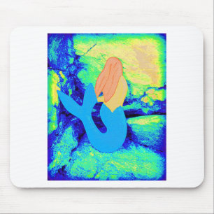 mermaid design mouse mat