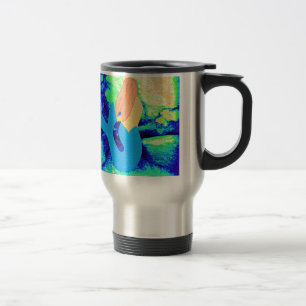 mermaid design travel mug