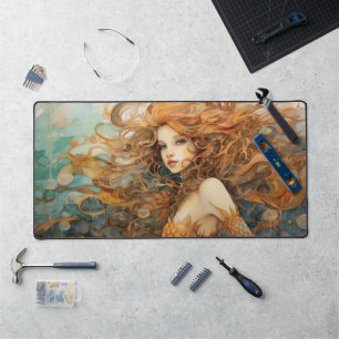 Mermaid Desk Mat, Mermaid Mouse Pad