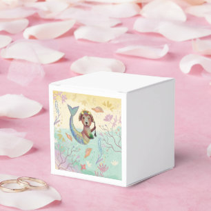 mermaid dog pattern  favour box