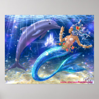 Mermaid/Dolphin Poster