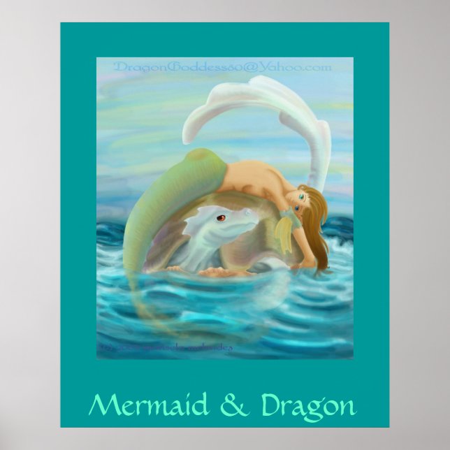 Mermaid & Dragon Poster (Front)