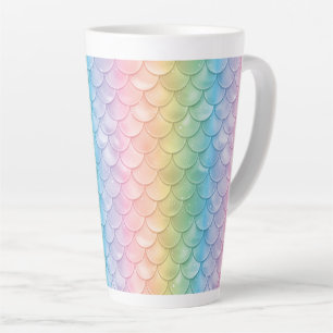 Mermaid Dragon Scales Latte Mug