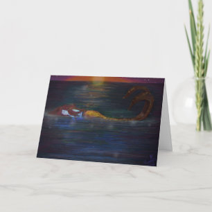 Mermaid Dreams Birthday Greeting Card