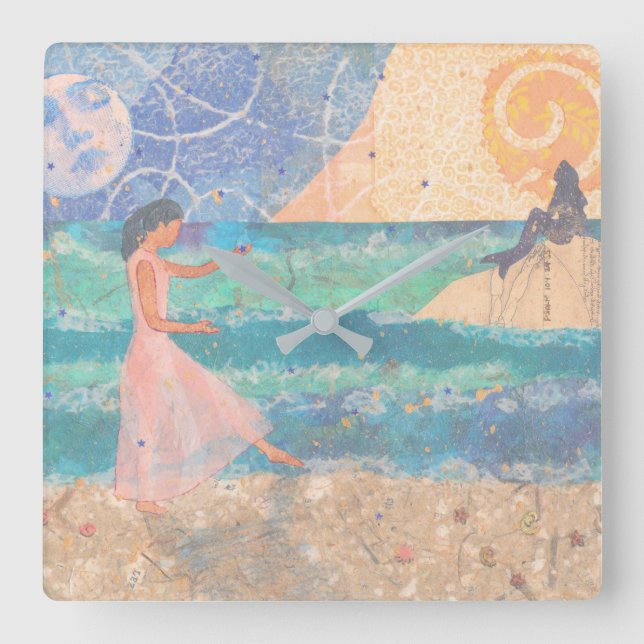 Mermaid Dreams Wall Clock (Front)