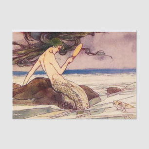 “Mermaid” Fairy Art by Alice B Woodward Tissue Paper