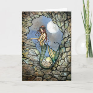 Mermaid Fairy Card Notecard by Molly Harrison