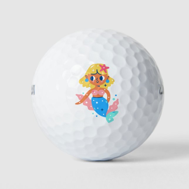 Mermaid fairy golf balls (Front)