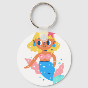 Mermaid fairy key ring