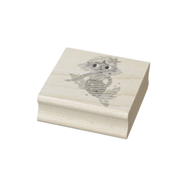 Mermaid fairy rubber stamp (Stamp)