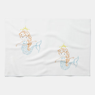 Mermaid Fairy Tea Towel