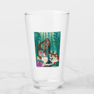 Mermaid Family (brown skin and eyes) Glass