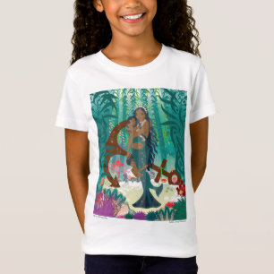 Mermaid Family (brown skin and eyes) T-Shirt