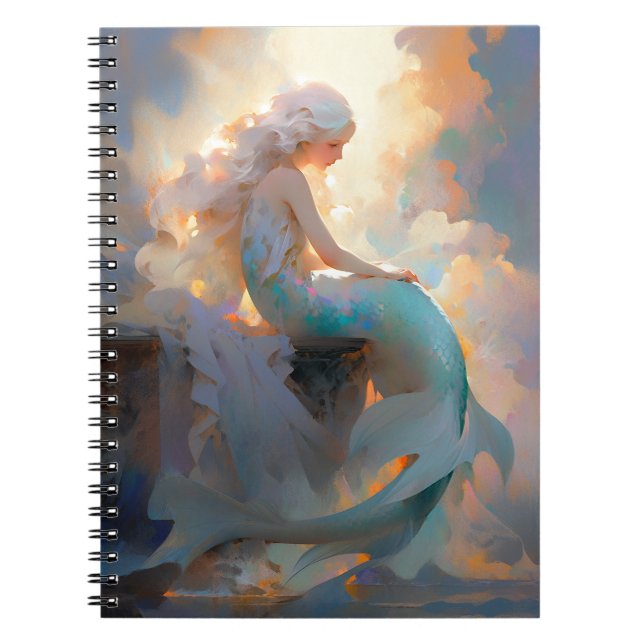 Mermaid Fantasy Art Notebook (Front)