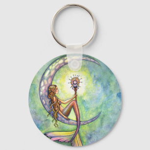 Mermaid Fantasy Fairy Art by Molly Harrison Key Ring