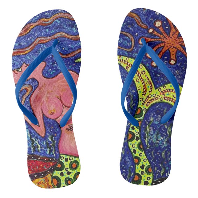 Mermaid Fantasy Flip Flops (Footbed)