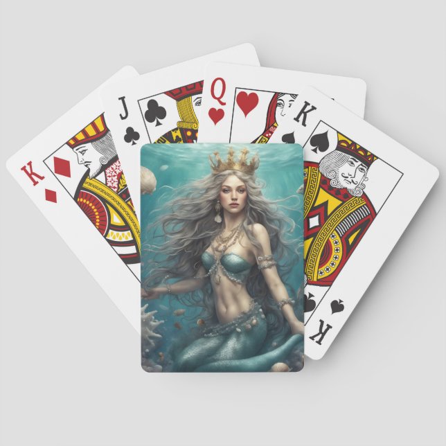 Mermaid Fantasy Playing Cards (Back)