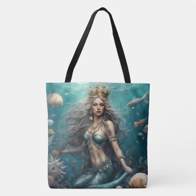 Mermaid Fantasy Tote Bag (Front)