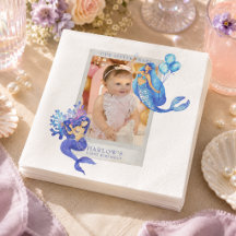 Mermaid First Birthday Photo
