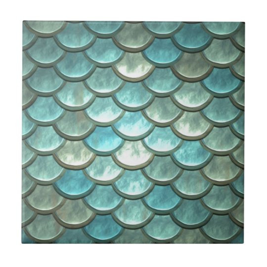 Mermaid Fish Scale Dragon Scale Tile | Zazzle.co.uk