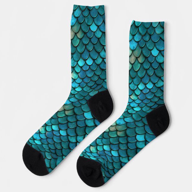 Mermaid Fish Scale Socks (Left)