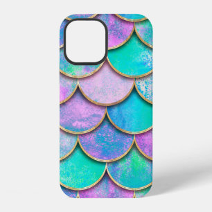 Mermaid fish scale wave japanese seamless pattern. iPhone 12 case