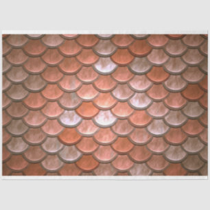 Mermaid Fish Scales Decoupage Background Salmon Tissue Paper