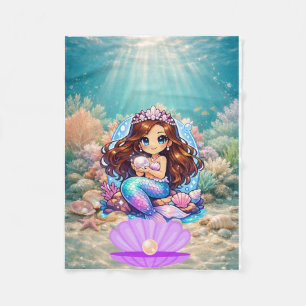 mermaid fleece blanket