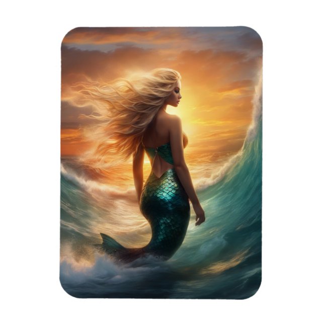 Mermaid Flexible Photo Magnet (Vertical)