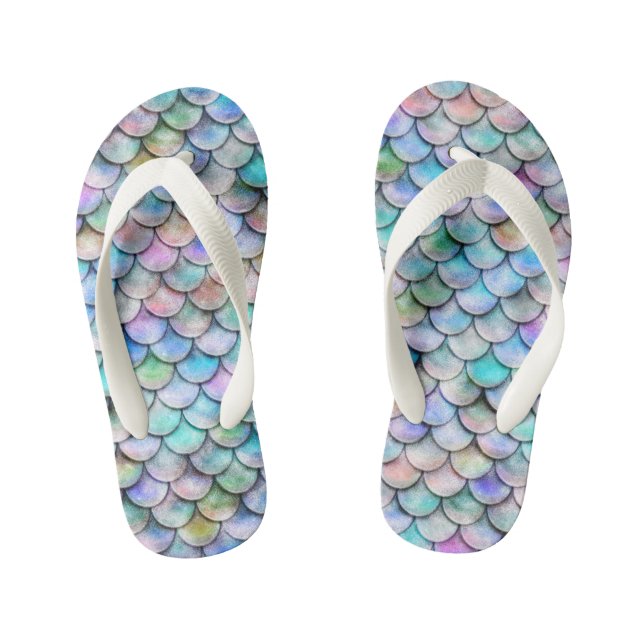 Mermaid Flip Flops All Options (Footbed)