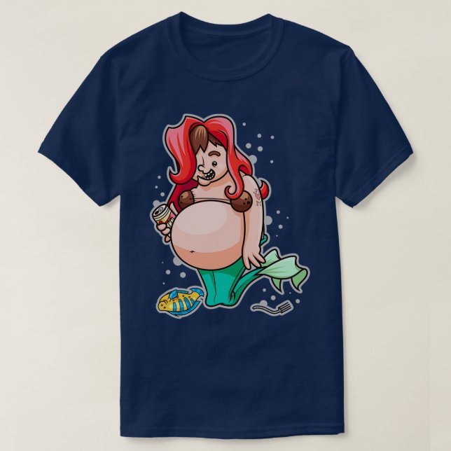 Mermaid For A Day T-Shirt (Design Front)