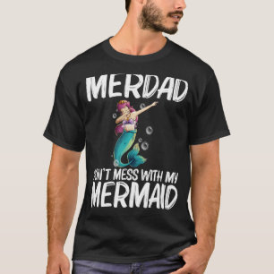 Mermaid For Dad Father Merman Human Fish Sea Creat T-Shirt