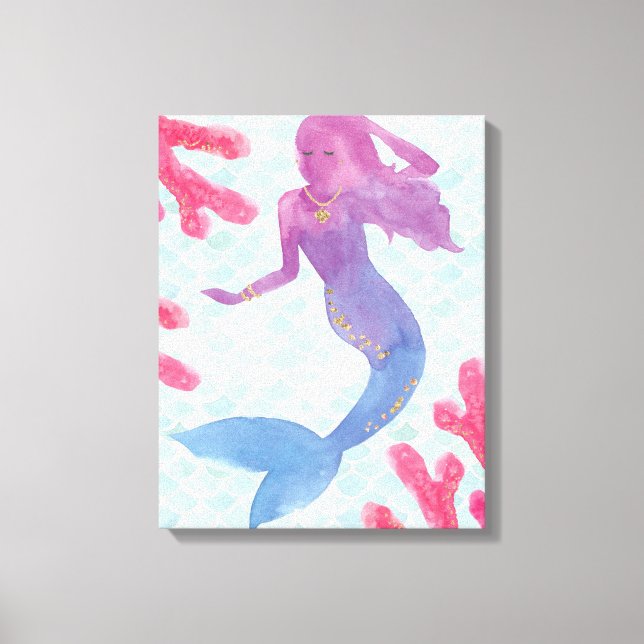 Mermaid Friends I Canvas Print (Front)