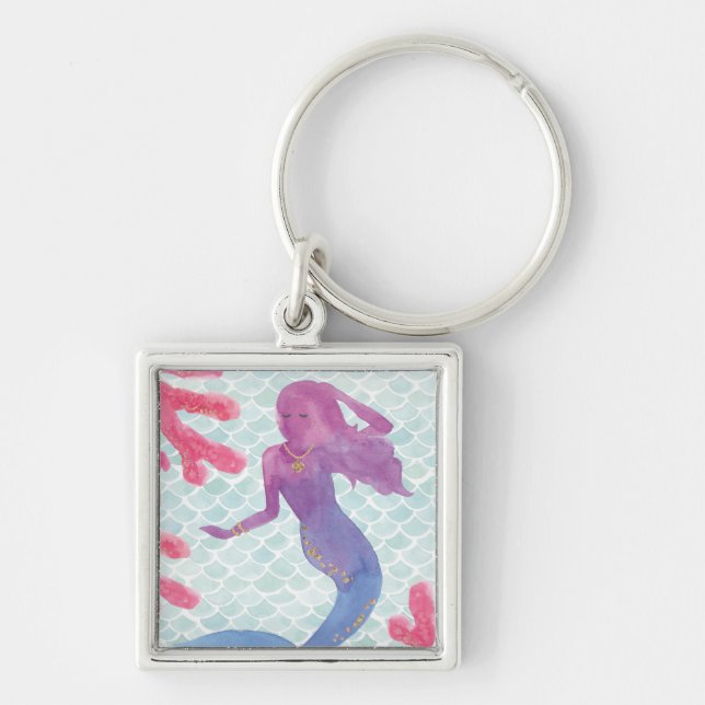 Mermaid Friends I Key Ring (Front)