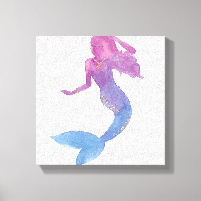 Mermaid Friends III Canvas Print (Front)