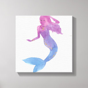 Mermaid Friends III Canvas Print