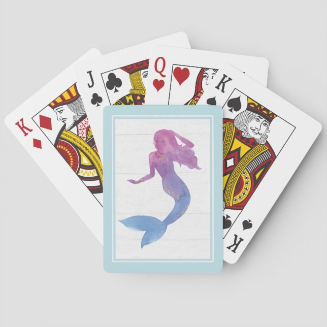 Mermaid Friends III Playing Cards (Back)