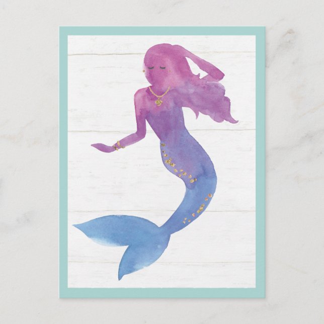 Mermaid Friends III Postcard (Front)