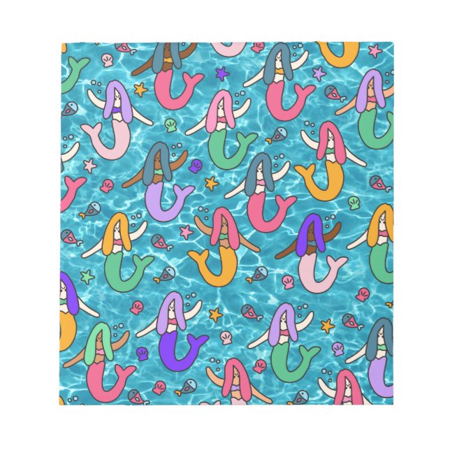 Mermaid friends notepad (Front)